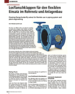 Losflanschklappen für den flexiblen Einsatz im Rohrnetz und Anlagenbau