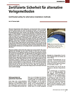 Zertifizierte Sicherheit für alternative Verlegemethoden