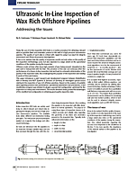 Ultrasonic In-Line Inspection of Wax Rich Offshore Pipelines