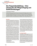 Die Polyamidumhüllung - Eine Lösung für die Pflugverlegung von Stahlrohrleitungen
