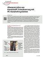 Abwasserrohre aus Kunststoff: Entwässerung mit PE-Kanalrohrsystemen