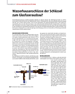 Wasserhausanschlüsse der Schlüssel zum Glasfaserausbau?
