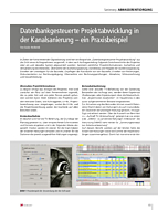 Datenbankgesteuerte Projektabwicklung in der Kanalsanierung – ein Praxisbeispiel