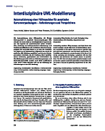 Interdisziplinäre UML-Modellierung