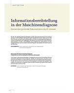 Informationsbereitstellung in der Maschinendiagnose