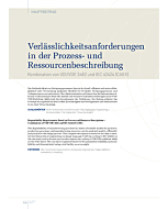 Verlässlichkeitsanforderungen in der Prozess- und Ressourcenbeschreibung