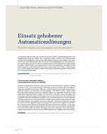 Einsatz gehobener Automationslösungen