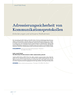Adressierungssicherheit von Kommunikationsprotokollen. Anforderungen und wirksame Maßnahmen