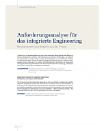 Anforderungsanalyse für das integrierte Engineering