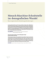 Mensch-Maschine-Schnittstelle im demografischen Wandel