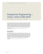 Integriertes Engineering - wann, wenn nicht jetzt!