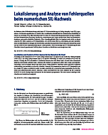 Lokalisierung und Analyse von Fehlerquellen beim numerischen SIL-Nachweis