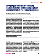 Durchgängige Verhaltensmodellierung von Betriebsmitteln zur Erzeugung digitaler Simulationsmodelle von Fertigungssystemen