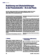 Realisierung von Schutzeinrichtungen in der Prozessindustrie - SIL in der Praxis