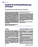 Standards für die Störungsfrüherkennung von Pumpen