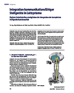 Integration kommunikationsfähiger Stellgeräte in Leitsysteme