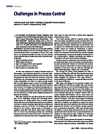 Challenges in Process Control