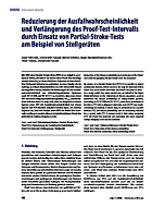 Reduzierung der Ausfallwahrscheinlichkeit und Verlängerung des Proof-Test - Intervalls durch Einsatz von Partial-Stroke-Tests am Beispiel von Stellgeräten.