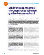 Erhöhung des Automatisierungsgrades bei einem großen Wasserverband