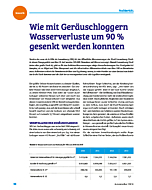 Wie mit Geräuschloggern Wasserverluste um 90 % gesenkt werden konnten