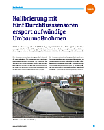 Kalibrierung mit fünf Durchflusssensoren erspart aufwändige Umbaumaßnahmen