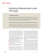 Induktives Kalibrierhärten unter Schutzgas