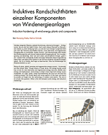 Induktives Randschichthärten einzelner Komponenten von Windenergieanlagen