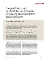 Energieeffizienz und Flexibilität bei der Schmiedeerwärmung durch modulares Baukastensystem