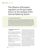 The influence of European regulation on the gas market shown on the example of the German Balancing System