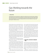 Gas: Working towards the future