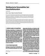 Webbasierte Stromzähler bei Haushaltskunden