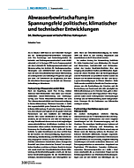 Abwasserbewirtschaftung im Spannungsfeld politischer, klimatischer und technischer Entwicklungen