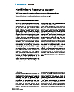 Konfliktherd Ressource Wasser