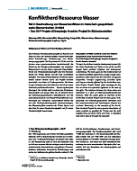 Konfliktherd Ressource Wasser