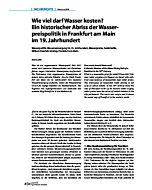 Wie viel darf Wasser kosten?