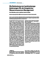 Die Bedeutung von Landnutzungsänderungen für ein Integriertes Wasserressourcen-Management