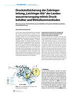 Druckstoßsicherung der Zubringerleitung "Laichinger Alb" der Landeswasserversorgung mittels Druckbehälter und Wirbelkammerdioden