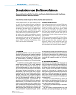 Simulation von Biofilmverfahren