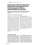 Engler-Bunte-Institut des Karlsruher Instituts für Technologie (KIT) und Technologiezentrum Wasser, Karlsruhe (TZW) im Jahre 2011
