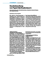 Ozonbehandlung von Papierfabriksabwässern