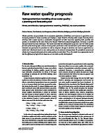 Raw water quality prognosis