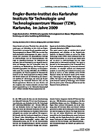 Engler-Bunte-Institut des Karlsruher Instituts für Technologie und Technologiezentrum Wasser (TZW), Karlsruhe, im Jahre 2009