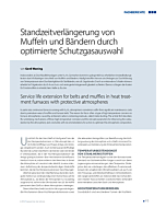 Standzeitverlängerung von Muffeln und Bändern durch optimierte Schutzgasauswahl