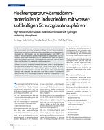 Hochtemperaturwärmedämmmaterialien in Industrieöfen mit wasserstoffhaltigen Schutzgasatmosphären
