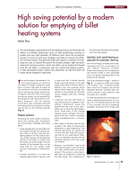 High saving potential by a modern solution for emptying of billet heating systems