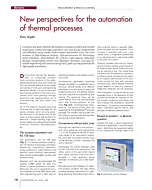 New perspectives for the automation of thermal processes