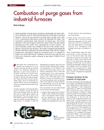 Combustion of purge gases from industrial furnaces