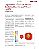 Requirements of vacuum furnaces due to CQI-9, AMS 2750D and NADCA