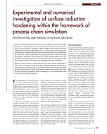 Experimental and numerical investigation of surface induction hardening within the framework of process chain simulation