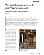 Verschleißfeste Armaturen für den Pneumatiktransport